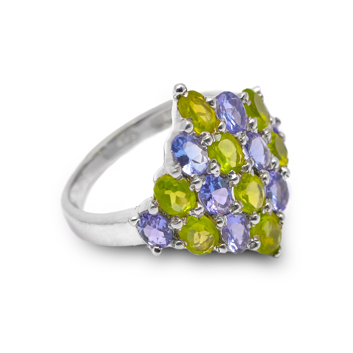 Bague peridot, topaze argent Valentina